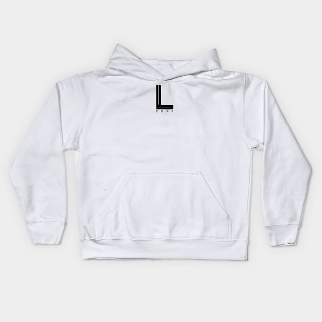 L Corp Logo Kids Hoodie by slomotionworks